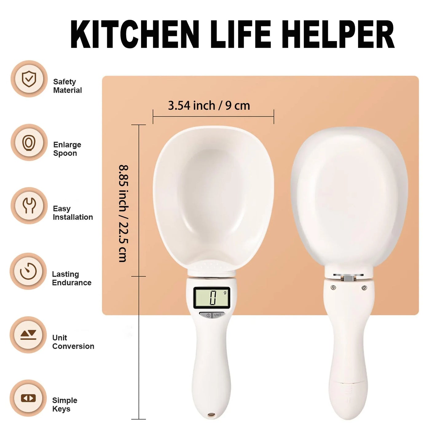 🏆LAST DAY 70% OFF🎁Food Electronic Measuring Scoop Scale