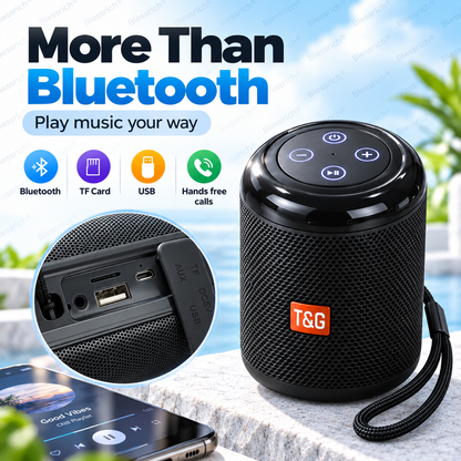 🥳2026 HOT SALE 🔥 50% OFF! Portable Bluetooth Speaker – Bluetooth 5.3, 5W clear sound, TF card + USB playback, hands-free calls. Compact, lightweight & easy to carry. Big sound anywhere! 🎶🔊