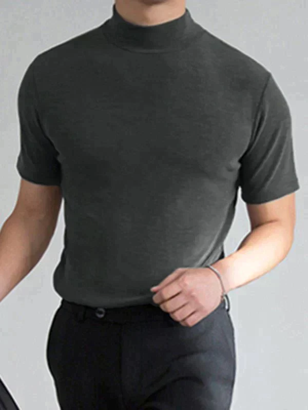 🆒40% OFF👕High Neck Slim Fit T-shirt for Men⚡