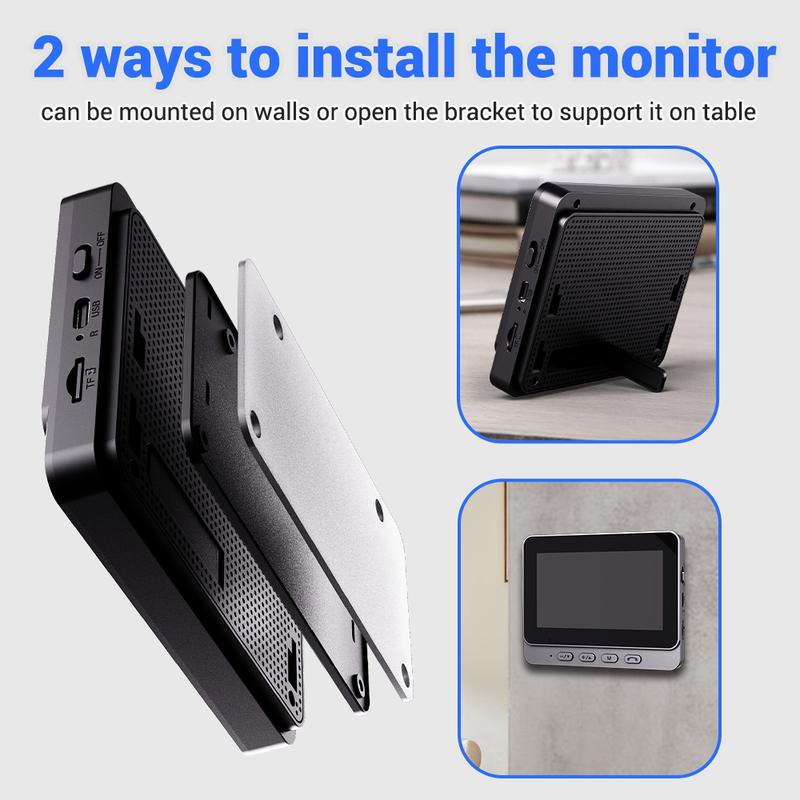 💐60% OFF ! Doorbell Camera with Screen – 4.3-Inch Display, Easy Setup 📱🔔【Exceptional Price】