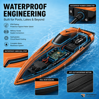 🔥 HALF PRICE! 🚤 Feel the Speed on the Water – Dual-Motor RC Boat with Extreme Performance ⚡🌊