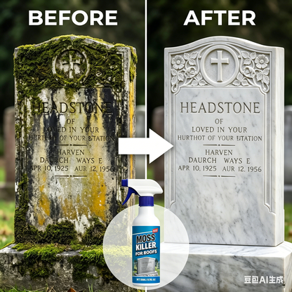 Cleaning and restoration spray for gravestones