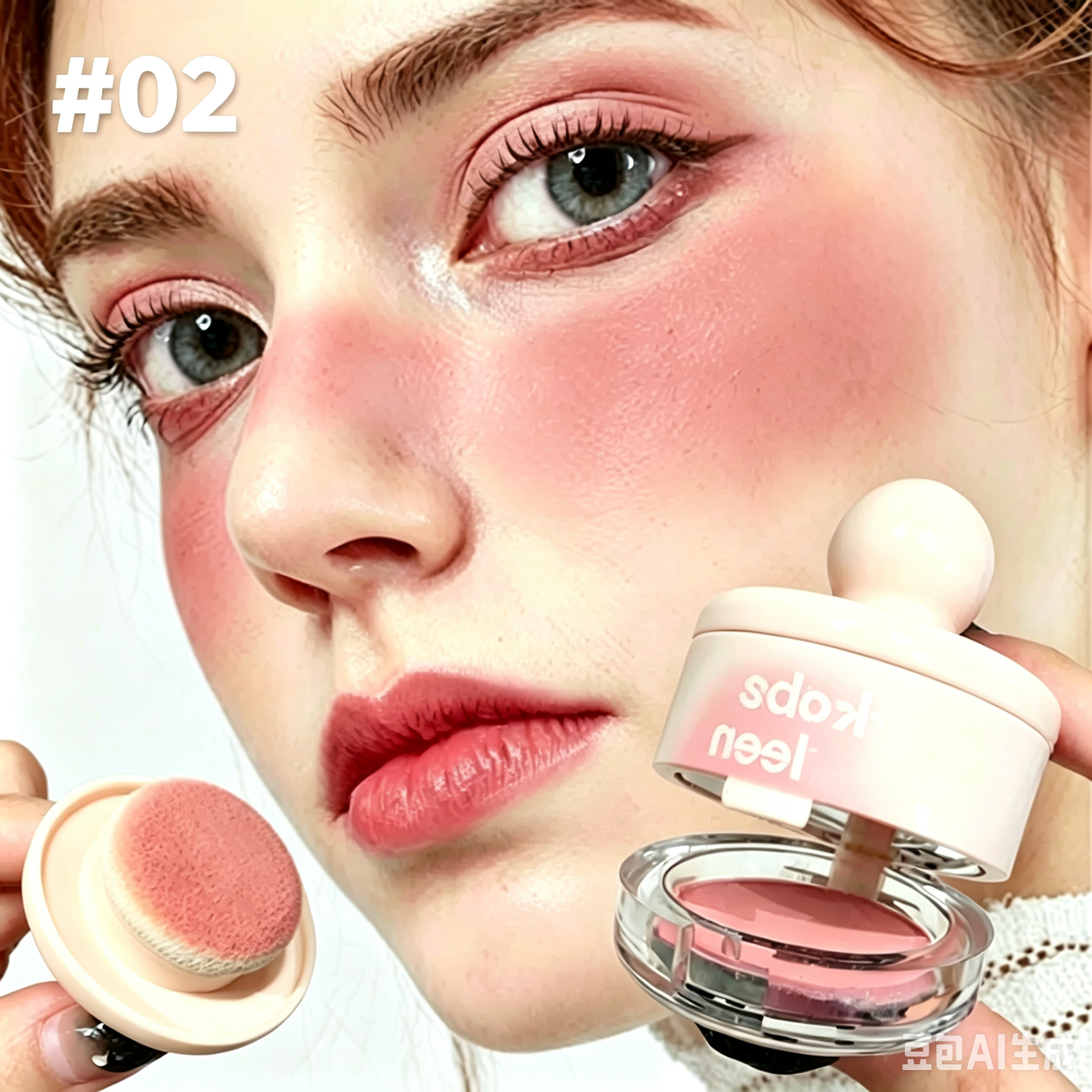 Creamy Blush Putty with Powder Puff