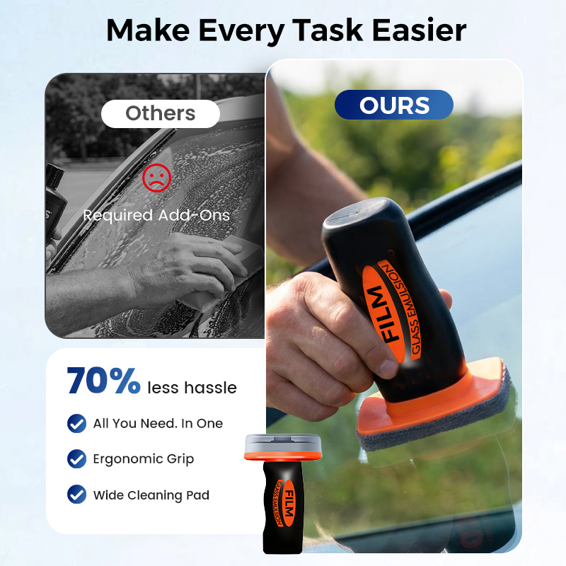 ⏳Buy 2 Get 1 Free🔥 Auto Glass Side Window Oil Film Removal Cleaner