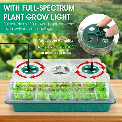 📢📢50% OFF!! ⏰Seedling trays with grow lights