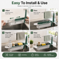 🔥Limited Time Promotion 50% OFF🔥2-in-1 Sink Organizer Rack – Expandable Sponge Holder & Kitchen Towel Drying Bar