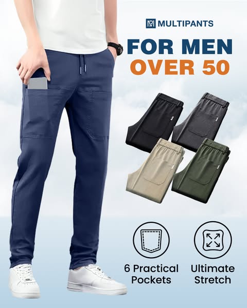 🔥NEW YEAR SALE £14.99!!⚡50K+ SOLD!🔥MultiPants – High Stretch Multi-pocket Durable Cargo Pants