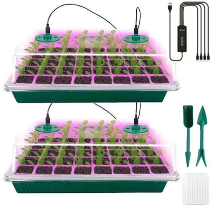📢📢50% OFF!! ⏰Seedling trays with grow lights