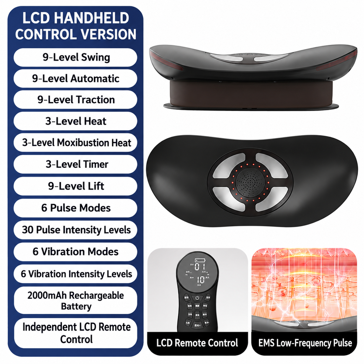 Electric Lumbar Traction Device with Thermal Therapy