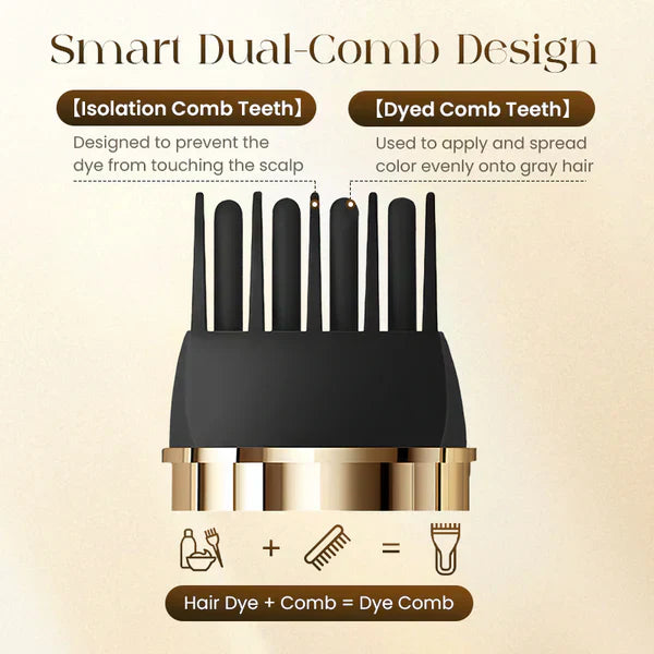 🔥Flash Sale💖2-in-1 Convenient Hair Dye Comb For Gray Hair