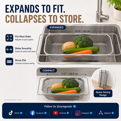 Great Gift - Expandable Over The Sink Dish Drying Rack