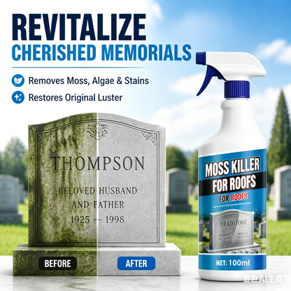 Cleaning and restoration spray for gravestones