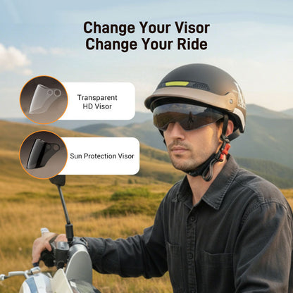 🥳2026 HOT SALE🥳💞50K+ SOLD!🏍️🌬️ 50% OFF! Breathable Lightweight Helmet – Crash-resistant shell, airflow design. Stays cool & secure. Ideal for senior riders. 👴✅