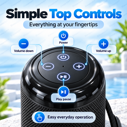 🥳2026 HOT SALE 🔥 50% OFF! Portable Bluetooth Speaker – Bluetooth 5.3, 5W clear sound, TF card + USB playback, hands-free calls. Compact, lightweight & easy to carry. Big sound anywhere! 🎶🔊