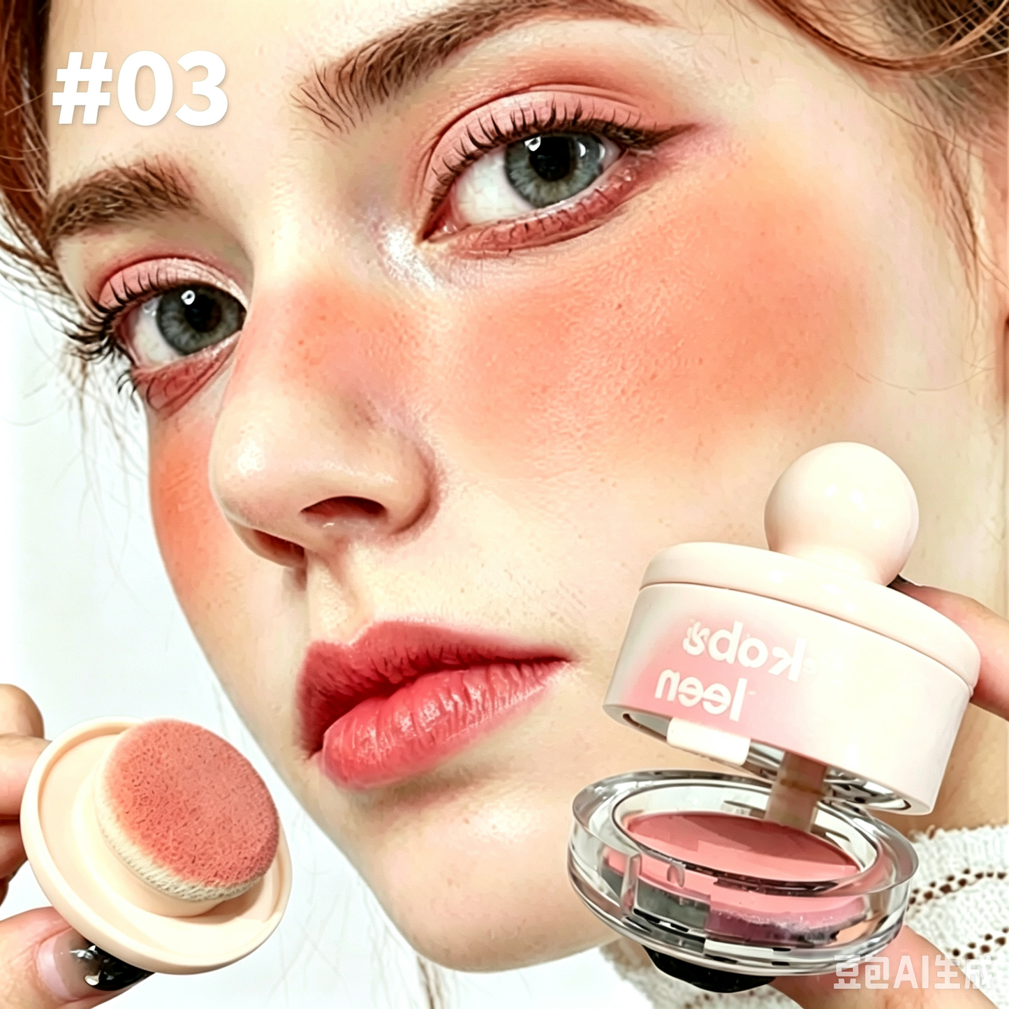 Creamy Blush Putty with Powder Puff
