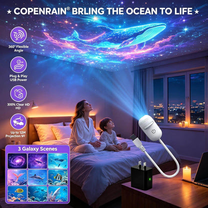 🌌 Plug-and-Play-USB-Projektor – Galaxie & Ozean in HD – Über 50.000 begeisterte Nutzer – Sofortige magische Atmosphäre ✨