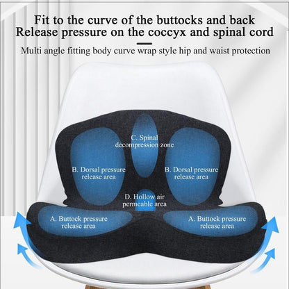 🚗💼🛋️ LIMITED-TIME 50% OFF! Memory Foam Seat Cushion – Non-Slip, Ergonomic, Breathable Mesh, Universal Size for Car & Office Chairs 🦵🌟🔥