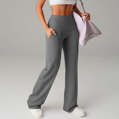 💃 Pantalon Droit Femme – Coupe Ample, Tissu Souple & Élégance Quotidienne ✨