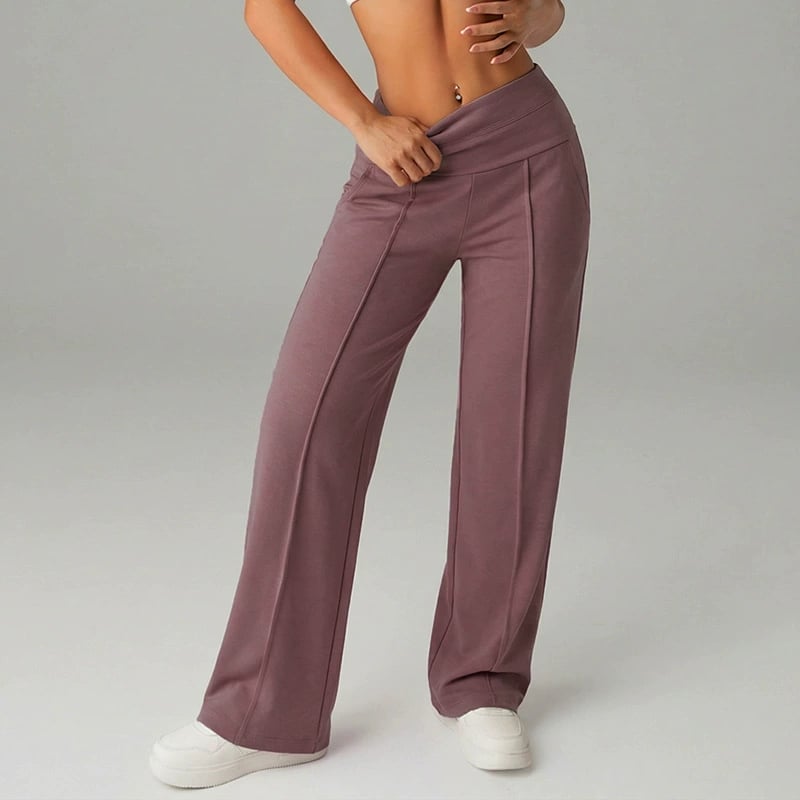 💃 Pantalon Droit Femme – Coupe Ample, Tissu Souple & Élégance Quotidienne ✨