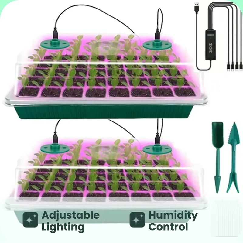 📢📢50% OFF!! ⏰Seedling trays with grow lights