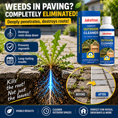 📢Limited-time offer: 60% OFF!🏆Multi-Surface Stone Cleaner – Effectively eliminates moss, black spots, and hard water stains, plus effortlessly handles weeds growing in cracks and joints