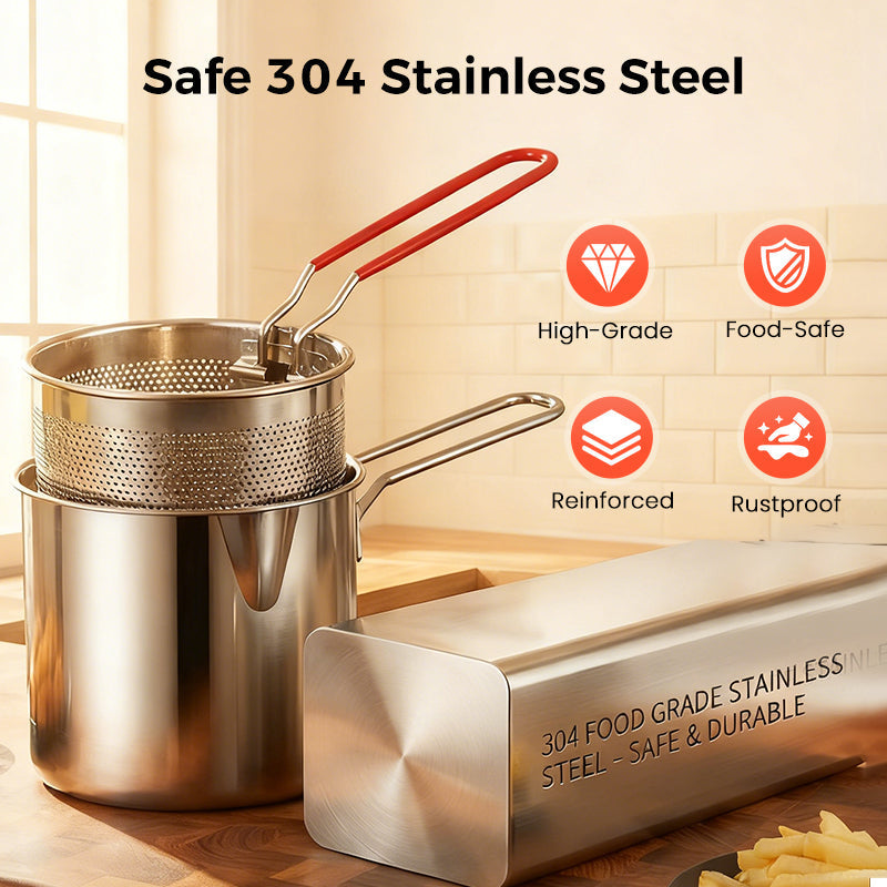 🔥LAST DAY SALE 54% OFF🎁304 Stainless Steel Multifuntional Fryer