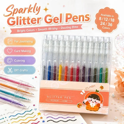 ✨LAST DAY SALE ONLY ￡6.99!!⚡50K+ SOLD!🎁Glitter Gel Pen Set