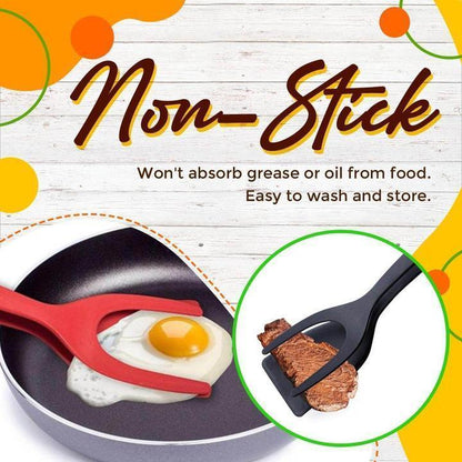 🌞Summer Hot Price Only Today-9.99!!🔥Buy 1 Get 1 Free🔥2 In 1 Grip Flip Tongs