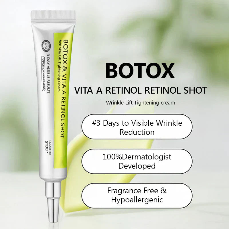 𝑶𝒇𝒇𝒊𝒄𝒊𝒂𝒍 𝑺𝒕𝒐𝒓𝒆👍| Regain youthful skin nown 💫STDEI® BOTOX & VITA A RETINOL SHOT Wrinkle Lift Tightening Cream