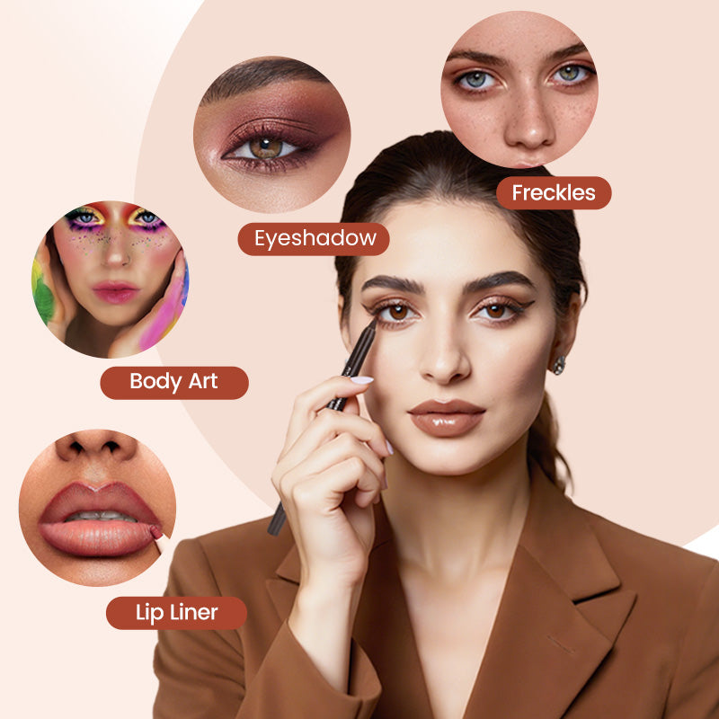 🔥LAST DAY SALE ONLY14.99💲!!💧14-Pack Waterproof Colored Gel Eyeliner Pencil – Metallic & Shimmer Finishes, Smudge-Proof（Pencil sharpener color is random）