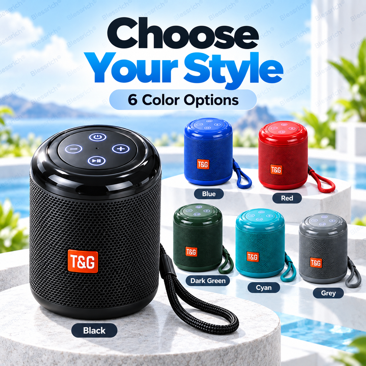🥳2026 HOT SALE 🔥 50% OFF! Portable Bluetooth Speaker – Bluetooth 5.3, 5W clear sound, TF card + USB playback, hands-free calls. Compact, lightweight & easy to carry. Big sound anywhere! 🎶🔊