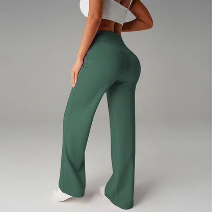💃 Pantalon Droit Femme – Coupe Ample, Tissu Souple & Élégance Quotidienne ✨