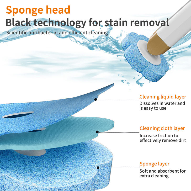 🚽💦Disposable Replacement Wall-Mounted Innovative Toilet Brush Set✨