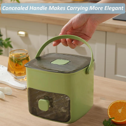 Portable Ice Maker with Lid and Storage Box