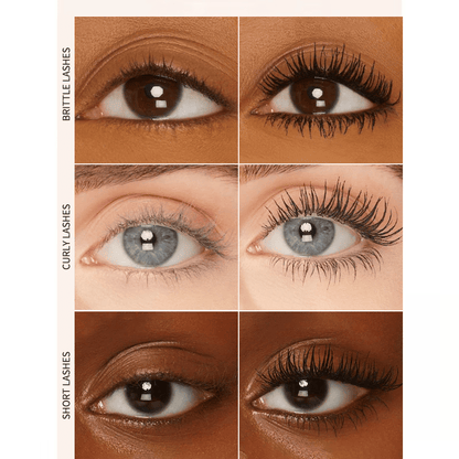 💜All-Day Beautiful Lashes, Smudge-Proof! Waterproof Fiber Mascara for Natural Volume.