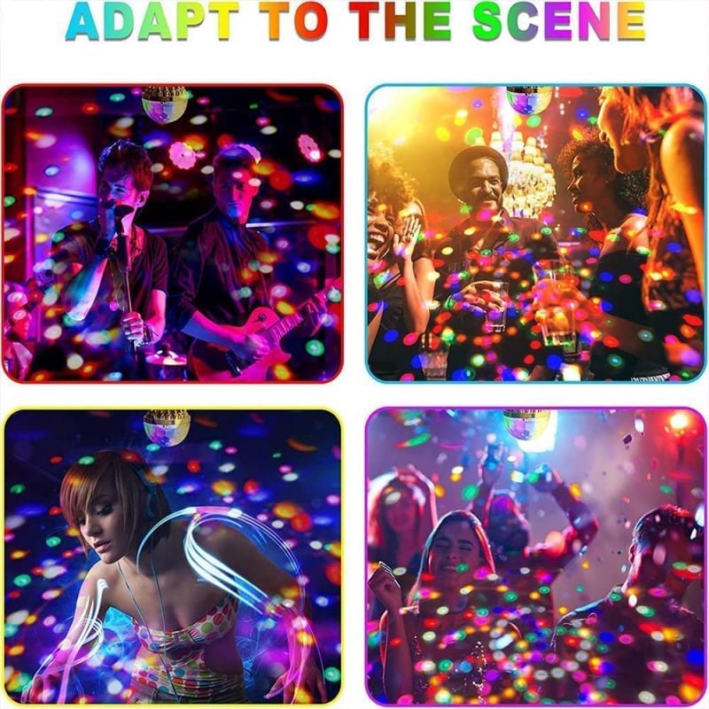 🎅Christmas Gift idea 50%OFF -🎁Colorful Rotating Disco Ball Light💥