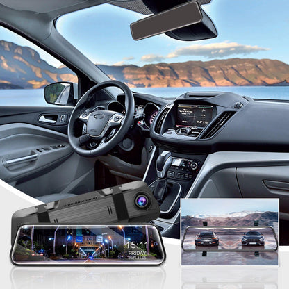 🔥2025 Hot Sale✈️Touch Screen Rear View Mirror Dash Cam Smart Mirror