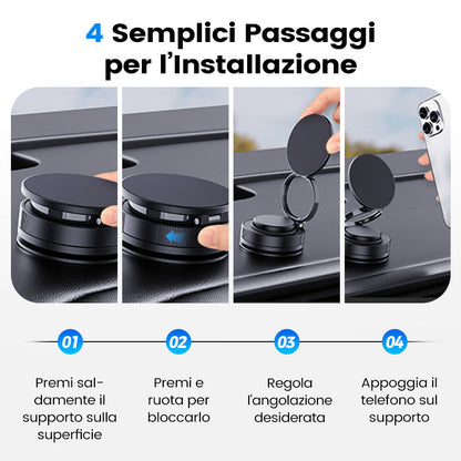 🔥Acquista di più e risparmia di più🔄Supporto magnetico per telefono regolabile a 360°📱🚗
