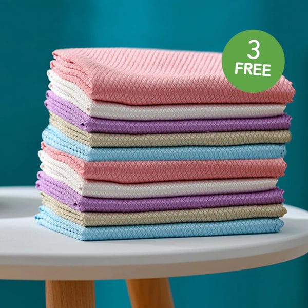 🔥Streak-Free Miracle Cleaning Cloths - Reusable【5 Pieces】