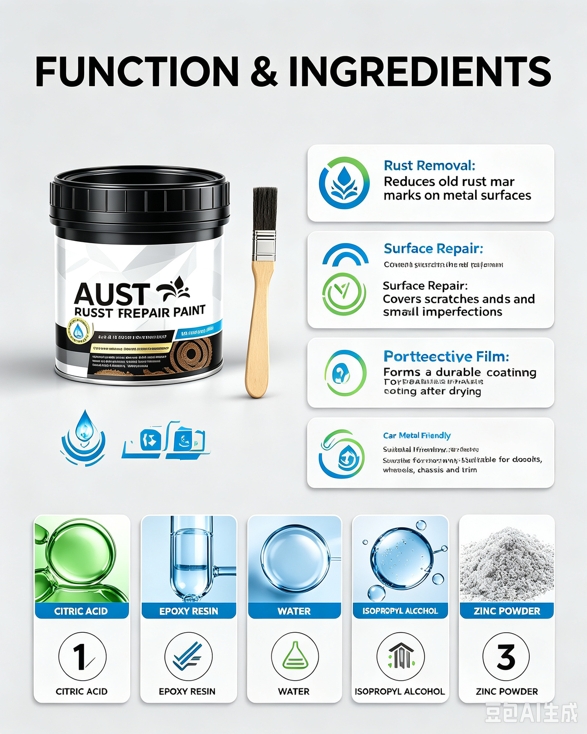 Highly effective, long-lasting oxide conversion agent