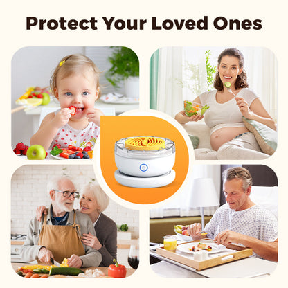 🍇 65% OFF NOW! 🍓 Portable Food Cleaner & Purifier - Removes Pesticides & Bacteria in 3 Mins, USB Charging for Kitchen/Travel 💦✨