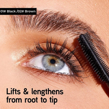 💜All-Day Beautiful Lashes, Smudge-Proof! Waterproof Fiber Mascara for Natural Volume.
