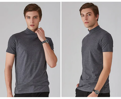 🆒40% OFF👕High Neck Slim Fit T-shirt for Men⚡
