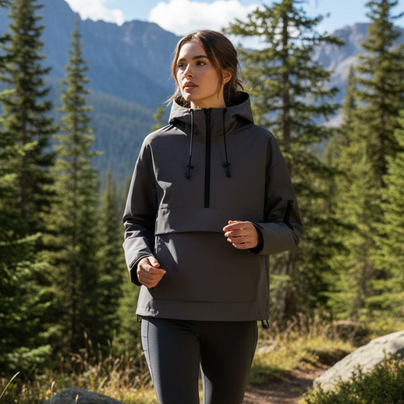 Leopard Print Hooded Pullover with Kangaroo Pocket