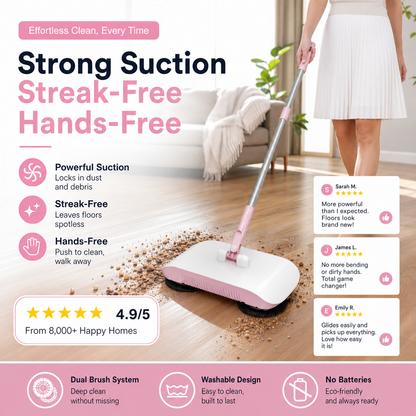 SMART ROBOT VACUUM CLEANER MOP & BROOM