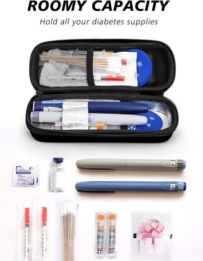 Keep Meds Cool Instantly! No-Worry Temp-Display Travel Case