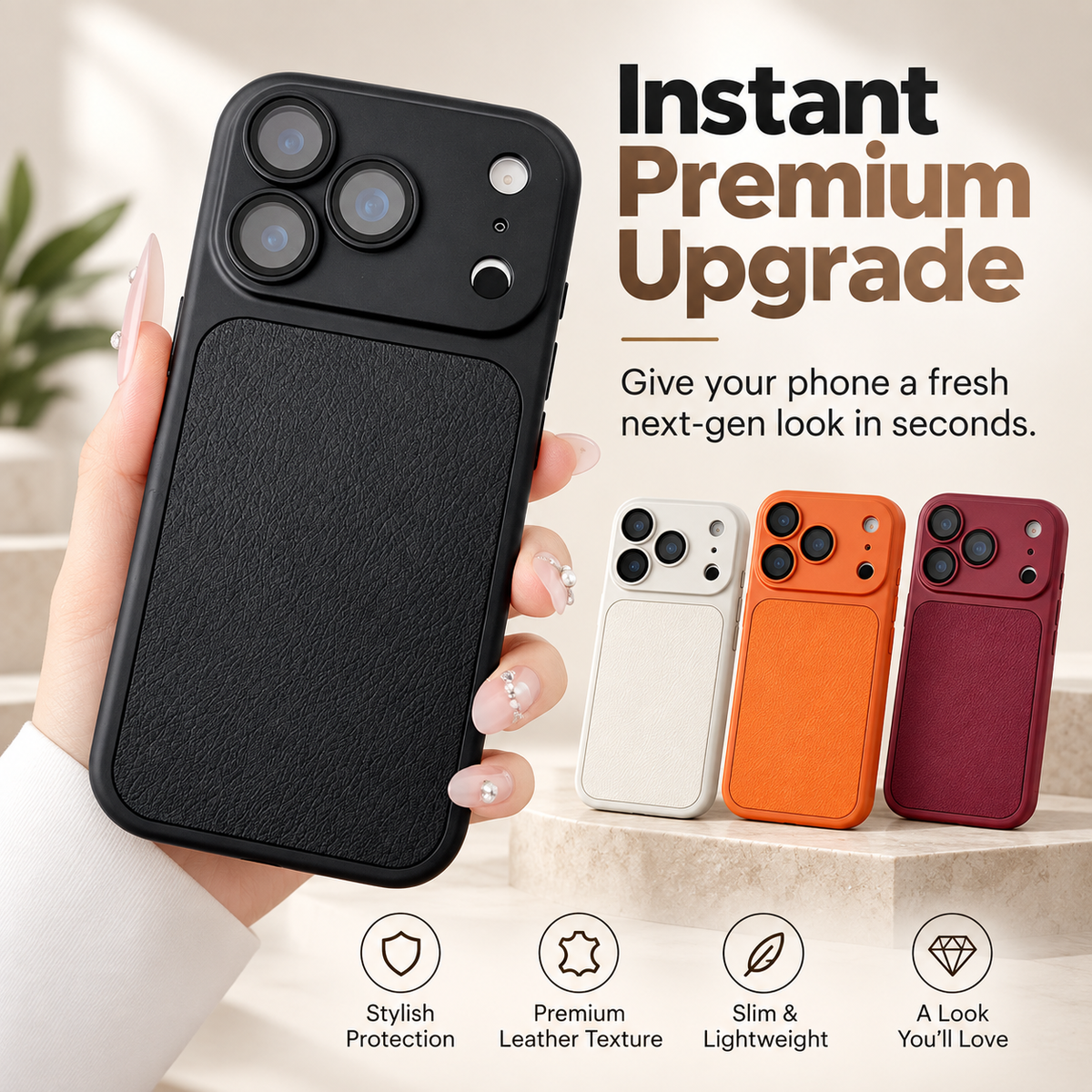 Magnetic Cooling Phone Case with Ring Stand