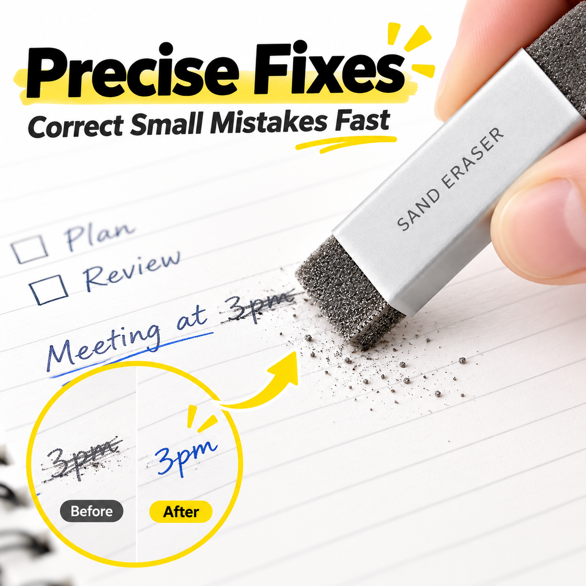 Frosted Eraser – For Students, Exams & Office Use