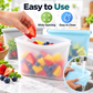 Reusable Silicone Zip Containers (Two per bag)