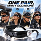 Space Goggles — Retro Punk UV400 Laser Eye Sunglasses for Outdoor Sports